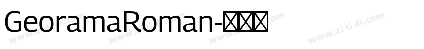 GeoramaRoman字体转换