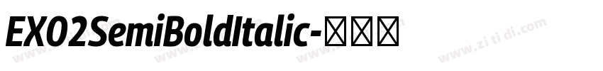 EXO2SemiBoldItalic字体转换
