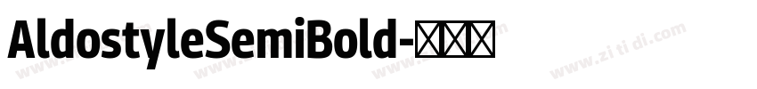 AldostyleSemiBold字体转换