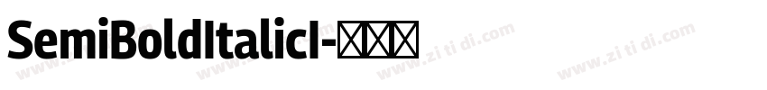 SemiBoldItalicI字体转换