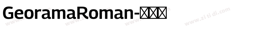 GeoramaRoman字体转换