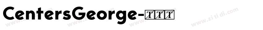 CentersGeorge字体转换