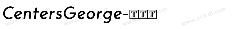 CentersGeorge字体转换