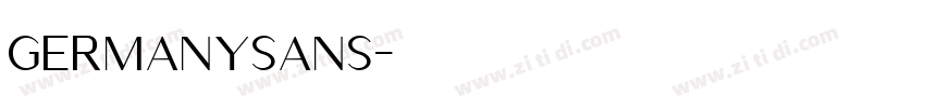 GermanySans字体转换