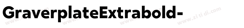 GraverplateExtrabold字体转换