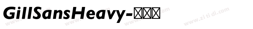 GillSansHeavy字体转换