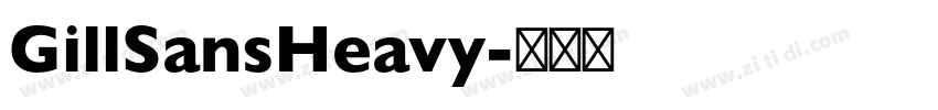 GillSansHeavy字体转换