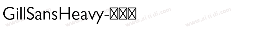 GillSansHeavy字体转换
