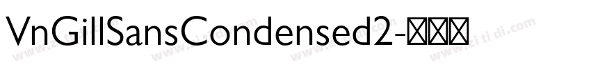 VnGillSansCondensed2字体转换