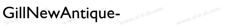 GillNewAntique字体转换