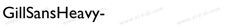 GillSansHeavy字体转换
