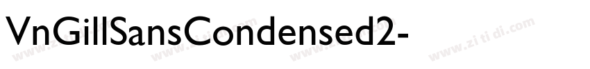 VnGillSansCondensed2字体转换