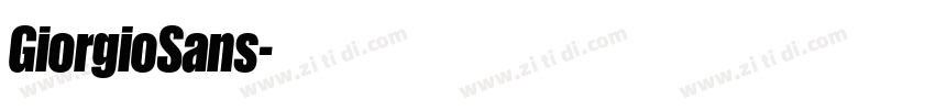GiorgioSans字体转换