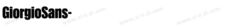 GiorgioSans字体转换