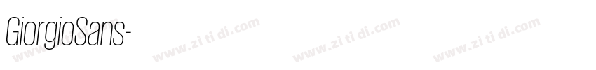 GiorgioSans字体转换