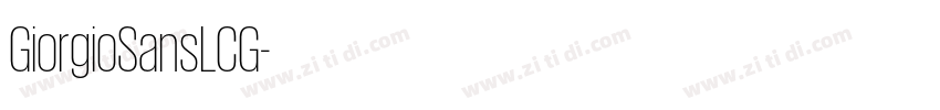 GiorgioSansLCG字体转换