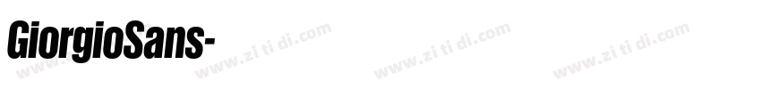 GiorgioSans字体转换