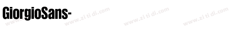 GiorgioSans字体转换