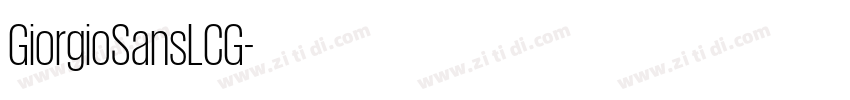 GiorgioSansLCG字体转换
