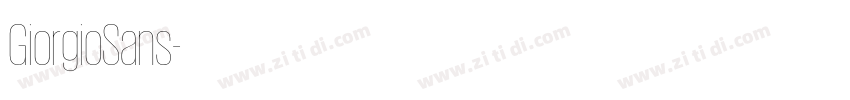 GiorgioSans字体转换