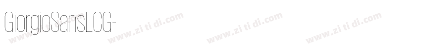 GiorgioSansLCG字体转换