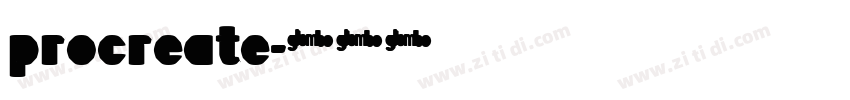 procreate字体转换