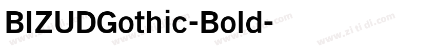BIZUDGothic-Bold字体转换