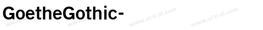 GoetheGothic字体转换
