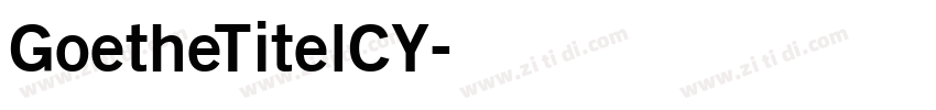 GoetheTitelCY字体转换