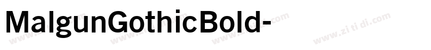 MalgunGothicBold字体转换
