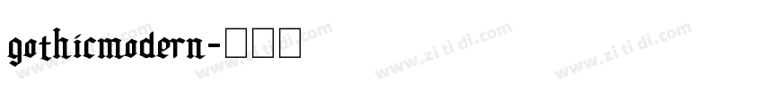 gothicmodern字体转换