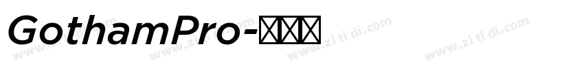 GothamPro字体转换