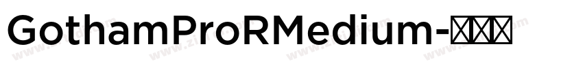 GothamProRMedium字体转换