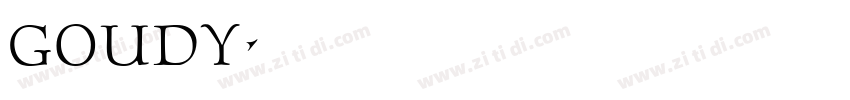 Goudy字体转换