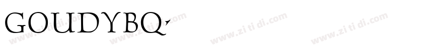 GoudyBQ字体转换