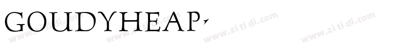 GoudyHeaP字体转换