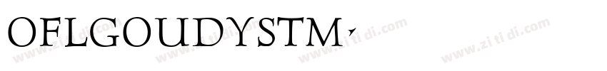 OFLGoudyStM字体转换