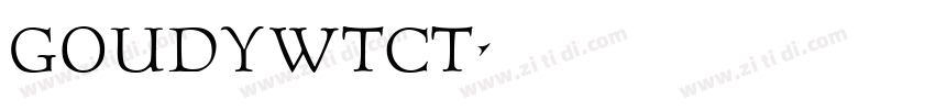 goudyWtcT字体转换
