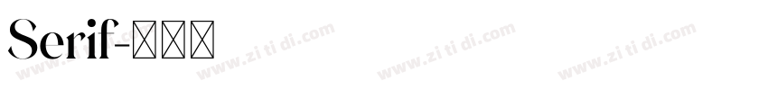 Serif字体转换