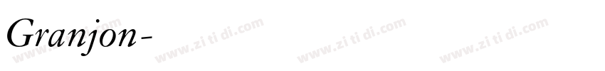 Granjon字体转换