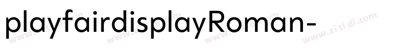 playfairdisplayRoman字体转换