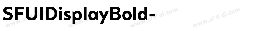 SFUIDisplayBold字体转换