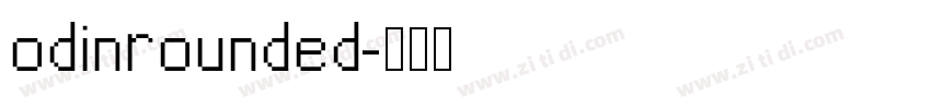 odinrounded字体转换