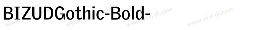 BIZUDGothic-Bold字体转换