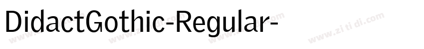DidactGothic-Regular字体转换