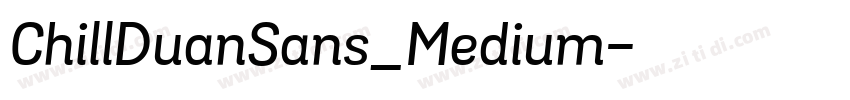 ChillDuanSans_Medium字体转换