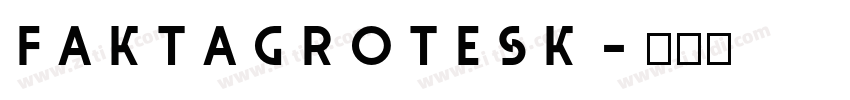 FaktaGrotesk字体转换