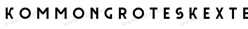 kommonGroteskExteded字体转换