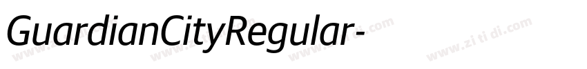 GuardianCityRegular字体转换