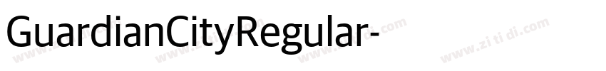 GuardianCityRegular字体转换